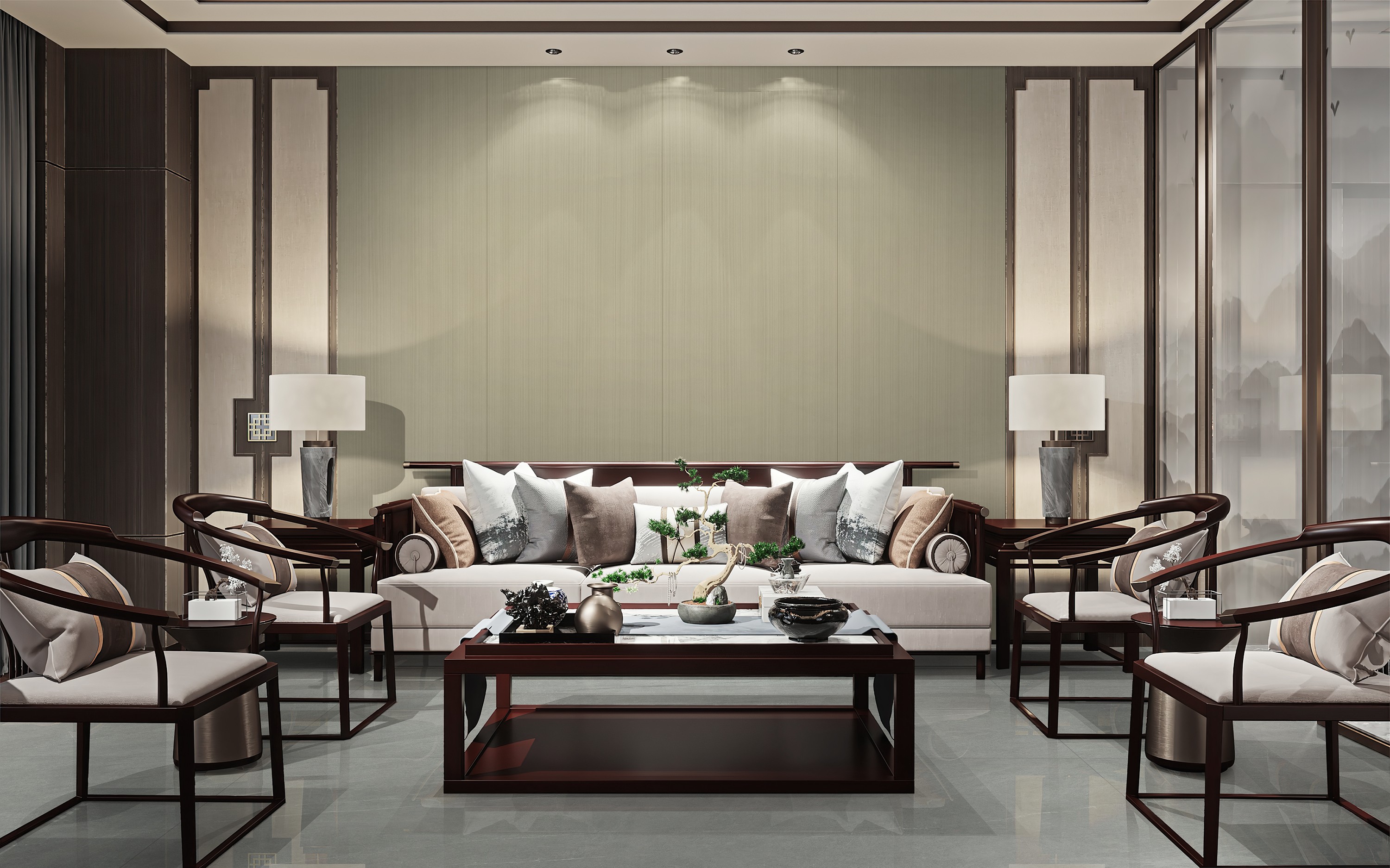 至尊金絲檀木（墻）  CB268J729+至尊星河印象（地） CD2510J726P.jpg